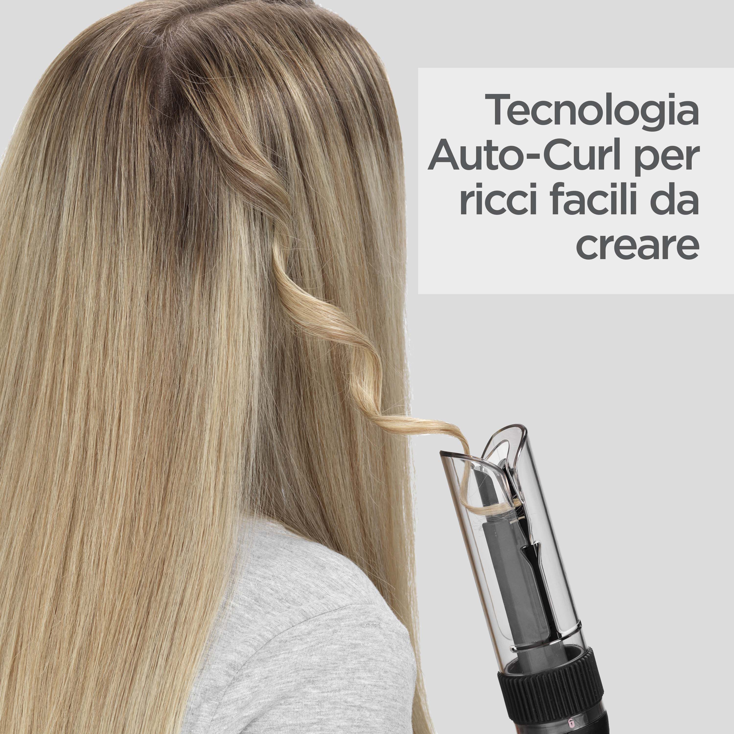 Tecnologia Auto-Curl per ricci facili da creare
